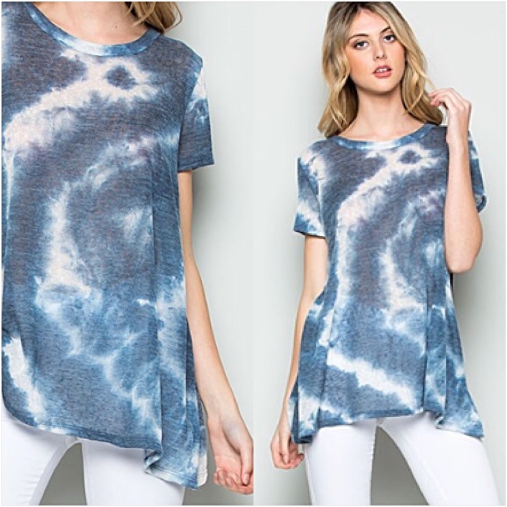 Tie Dye Relaxed Lightweight Tunic Top SMLXL - Picture 8 of 8